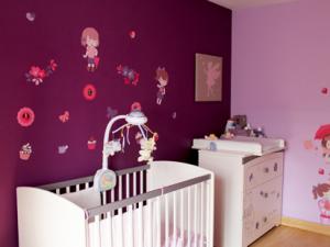 deco chambre fille prune - visuel #4