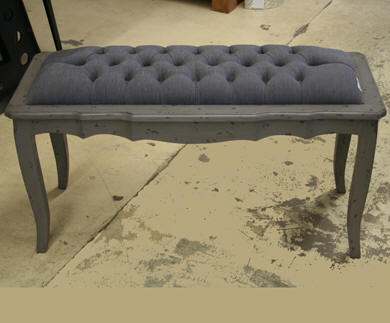 banc de lit capitonne