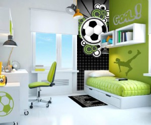 chambre deco football