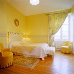 chambre deco jaune