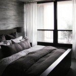 chambre deco noir et gris