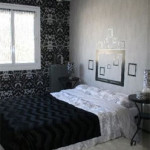 chambre deco noir et gris