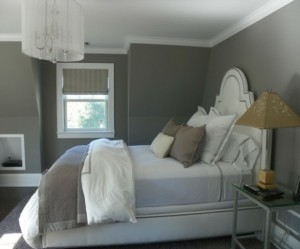 chambre deco noir et gris