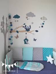 deco chambre bebe bleu canard