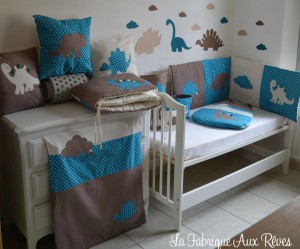 deco chambre bebe bleu canard