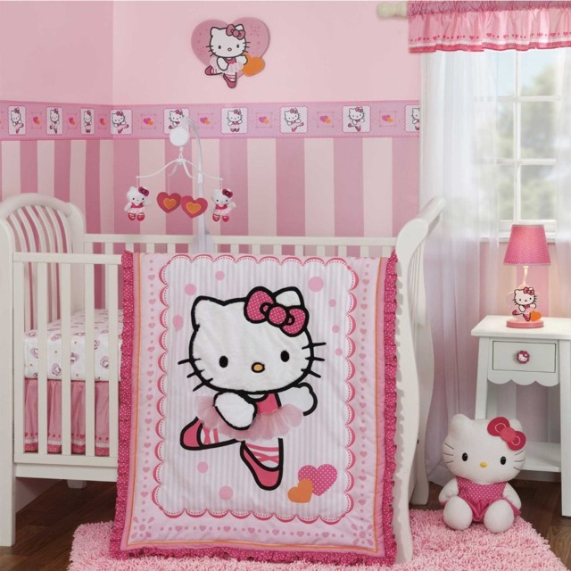 deco chambre bebe fille hello kitty