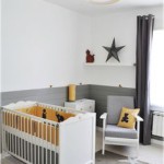 deco chambre bebe gris et blanc