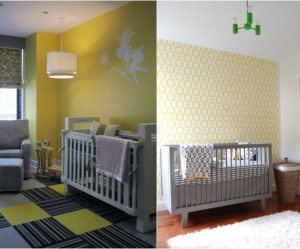 deco chambre bebe gris et blanc