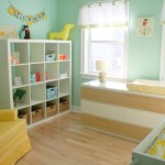 deco chambre bebe jaune et vert