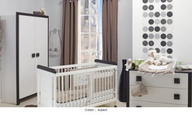 deco chambre bebe taupe et blanc