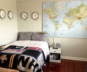 deco chambre bebe theme voyage