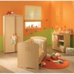 deco chambre bebe vert orange