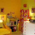 deco chambre fille orange