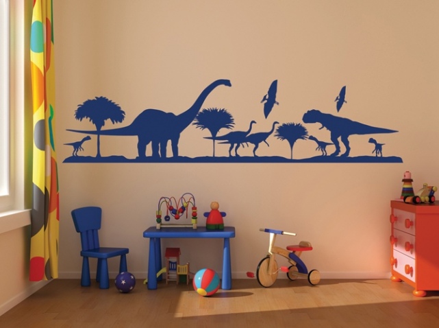 deco chambre garcon dinosaure