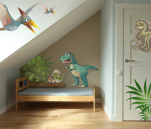 deco chambre garcon dinosaure