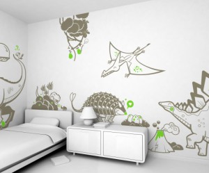 deco chambre garcon dinosaure
