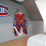 deco chambre garcon hockey