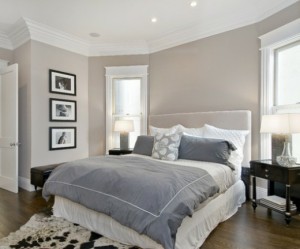 deco chambre gris et blanc