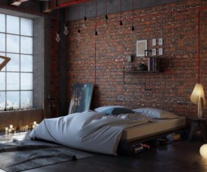 deco chambre indus