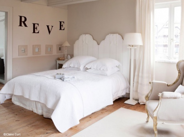 deco chambre romantique beige
