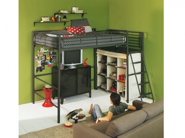 decoration chambre avec lit superpose