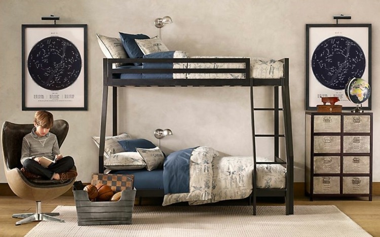 decoration chambre avec lit superpose