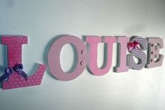 decoration chambre bebe lettre en bois