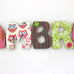 decoration chambre bebe lettre en bois