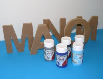 decoration chambre bebe lettre en bois