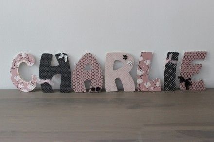 decoration chambre bebe lettre en bois