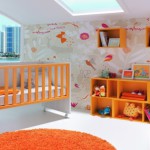 decoration chambre bebe orange