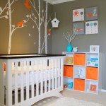 decoration chambre bebe orange