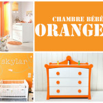 decoration chambre bebe orange