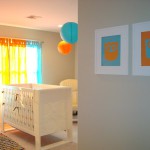 decoration chambre bebe orange