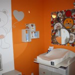 decoration chambre bebe orange
