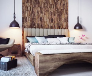decoration chambre bois