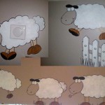 decoration chambre de bebe mouton