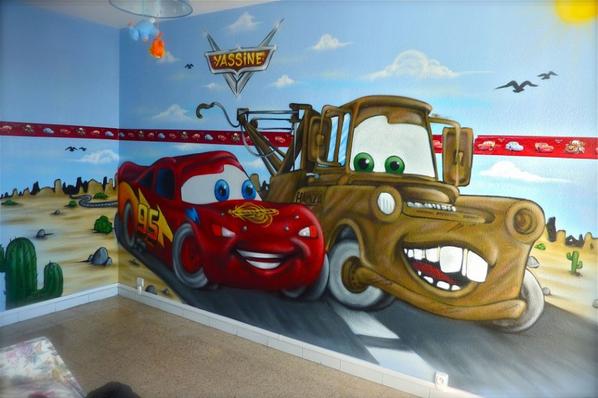 decoration chambre flash mcqueen