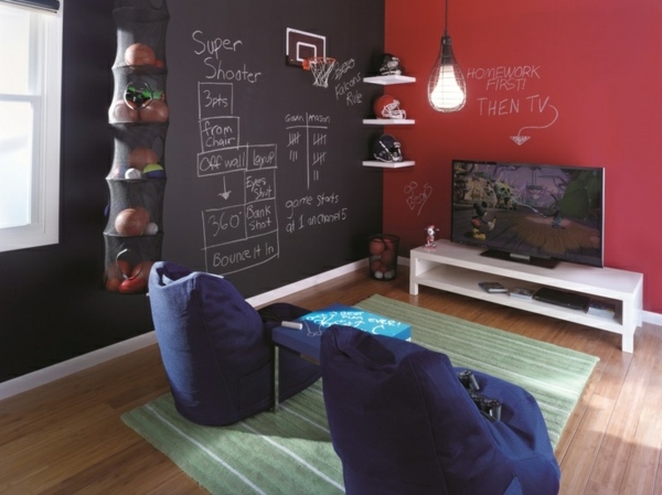 decoration chambre garcon basket