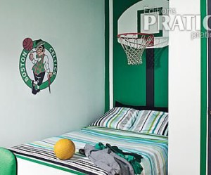 decoration chambre garcon basket