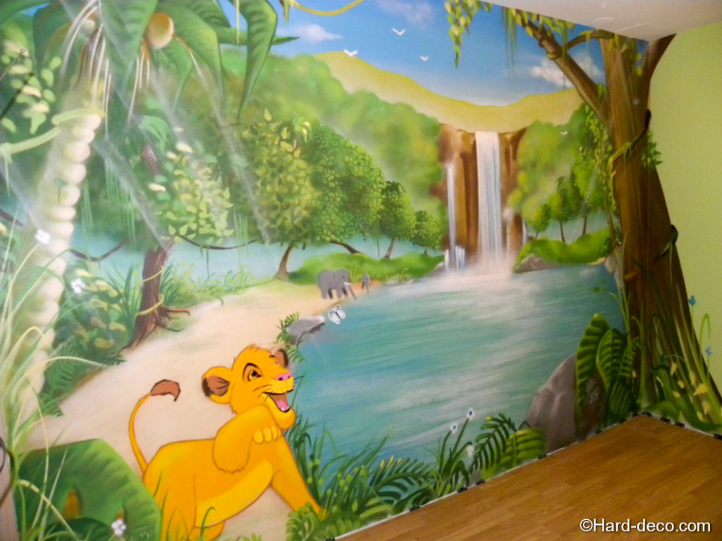 decoration chambre le roi lion