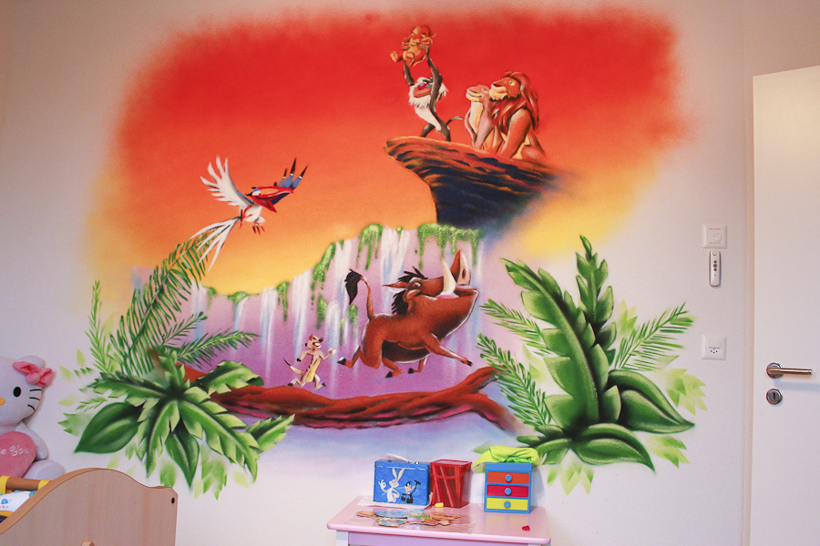 decoration chambre le roi lion