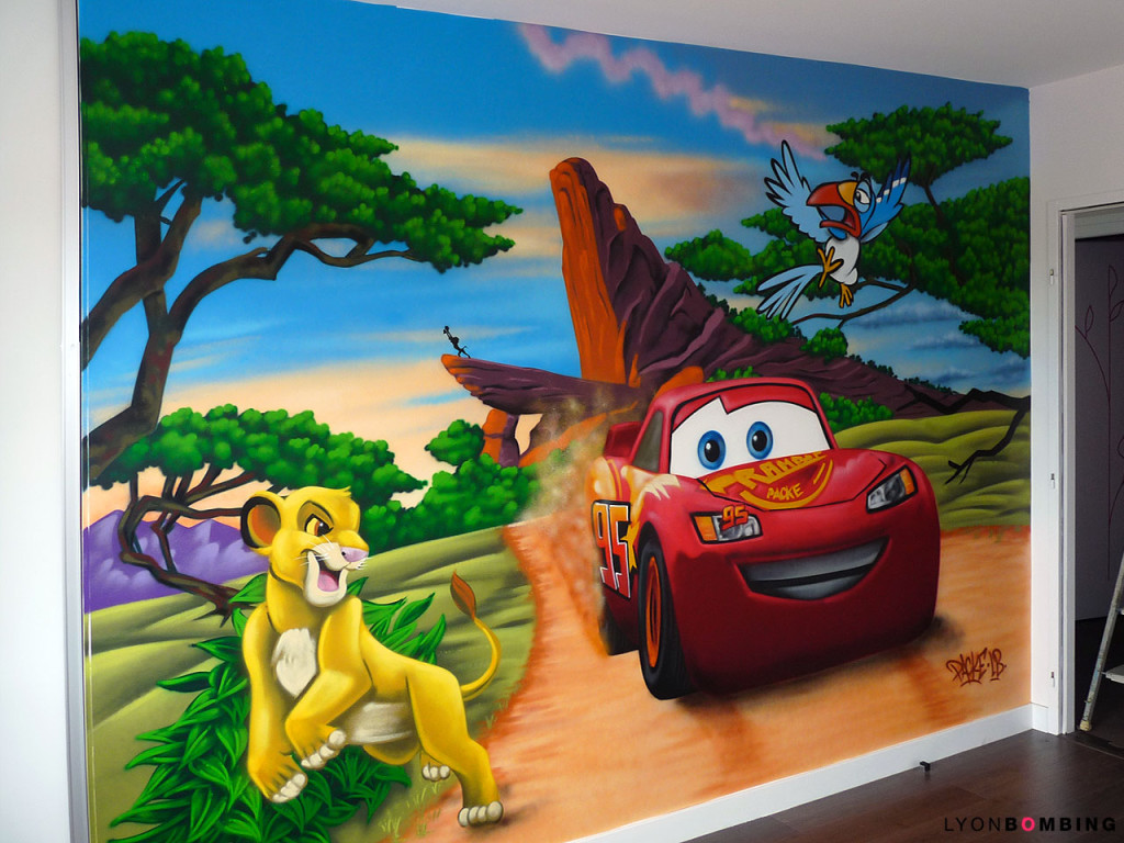 decoration chambre le roi lion
