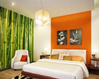 decoration chambre nature vert