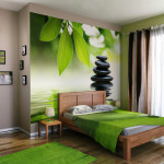 decoration chambre nature vert