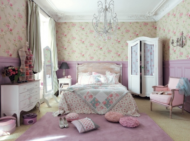 decoration chambre romantique rose