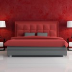 decoration de chambre a coucher rouge