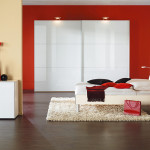 decoration de chambre a coucher rouge