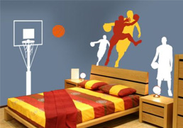 decoration de chambre basketball