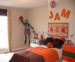 decoration de chambre basketball